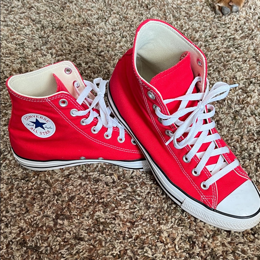 Converse Classic Red Canvas Sneakers